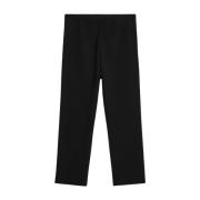 By Malene Birger Straight Trousers Black, Dam