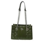 Gucci Vintage Pre-owned Laeder totevskor Green, Dam