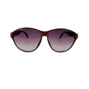 Dior Vintage Pre-owned Plast solglasgon Purple, Dam