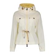 Moncler Vindtät jacka med reflekterande triangel Beige, Dam