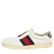 Gucci Vintage Pre-owned Laeder sneakers White, Herr