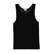 Saint Laurent Logo Tank Top Black, Herr