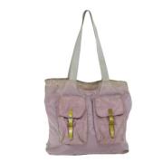 Prada Vintage Pre-owned Tyg totevskor Pink, Dam