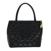 Chanel Vintage Pre-owned Laeder totevskor Black, Dam