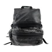 Bottega Veneta Vintage Pre-owned Laeder ryggsckar Black, Dam