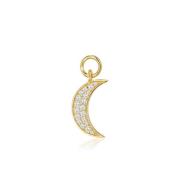 Sif Jakobs Jewellery Guldpläterad Hoop Charm Luna Yellow, Dam