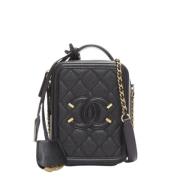 Chanel Vintage Pre-owned Laeder chanel-vskor Black, Dam