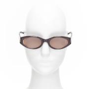 Gucci Vintage Pre-owned Acetat solglasgon Brown, Dam