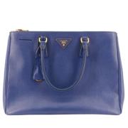 Prada Vintage Pre-owned Laeder totevskor Blue, Dam