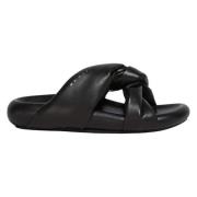 Marni Vriden läderbubbla sandal Black, Dam