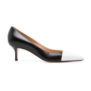 Francesco Russo Vit Svart Läder Pumps Multicolor, Dam