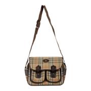 Burberry Vintage Pre-owned Laeder crossbodyvskor Multicolor, Dam