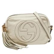 Gucci Vintage Pre-owned Laeder axelremsvskor Beige, Dam