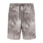 Emporio Armani Palmträdsmönstrade Casual Shorts Multicolor, Herr