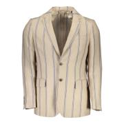 Gant Klassisk Beige Linnejacka Beige, Herr