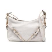 Givenchy Elegant Logo-Bokstav Crossbody Väska White, Dam