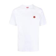 Kenzo Bomull Logo Patch T-Shirt White, Herr