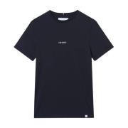 Les Deux Bomull Crewneck Lens T-Shirt Blue, Herr