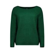 Max Mara Xeno Stickad Topp Green, Dam