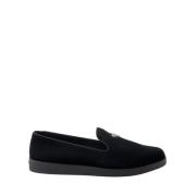 Prada Sammet Slip-On Loafers Black, Herr