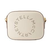 Stella McCartney Perforerad Logo Mini Axelväska White, Dam