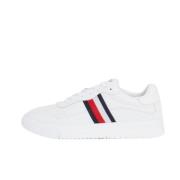 Tommy Hilfiger Vit Sneaker med Tommy Flagga White, Herr