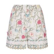 Elie Saab Blommönstrade Multifärgade Shorts Multicolor, Dam