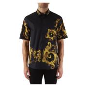 Versace Jeans Couture Regular Fit Bomullsskjorta med Dekorativt Motiv ...