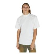 Eytys Logobroderad Bomullst-shirt Beige, Herr