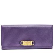 Prada Vintage Pre-owned Laeder plnbcker Purple, Dam