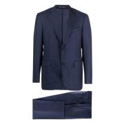 Canali Super 130's Ullkostym Blue, Herr