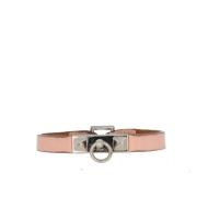 Hermès Vintage Pre-owned Laeder armband Pink, Dam