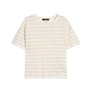 Max Mara Weekend Linne Jersey Blus Beige, Dam