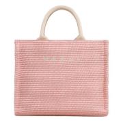 Marni Raffia-effekt liten toteväska Pink, Dam