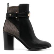 Michael Kors Svart Klack Bootie Ankelstövlar Black, Dam