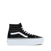 Vans Svart/Vit Tapered Skate Skor Black, Unisex