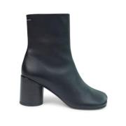 MM6 Maison Margiela Svart Ankelboot - Anatomisk Stil Black, Dam