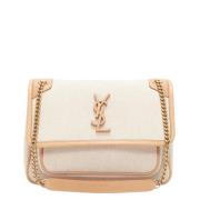 Yves Saint Laurent Vintage Pre-owned Laeder handvskor Beige, Dam