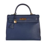 Hermès Vintage Pre-owned Laeder handvskor Blue, Dam