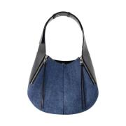 Alexander McQueen Canvas handvskor Blue, Dam