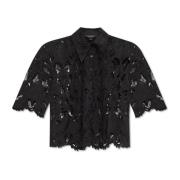 AllSaints Charli Spets Skjorta Black, Dam