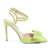 Dee Ocleppo Elegant Satin Ankelrem Stilettos Green, Dam