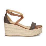 Michael Kors Brun Wedge Espadriller för Kvinnor Brown, Dam