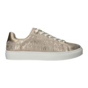 Mexx Metalliska Guld Sneakers med Mexx Print Yellow, Dam