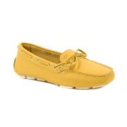 Dee Ocleppo Gul Läder Loafer med Bågdetalj Yellow, Dam