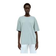 The Row Bomull Jersey Crewneck T-shirt Blue, Dam