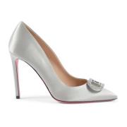 Dee Ocleppo Kristall Satin Pump Gray, Dam