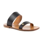 Dee Ocleppo Ruby Flat Sandal Black, Dam