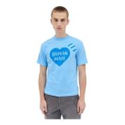 Human Made Bomull Logo Print Crewneck T-Shirt Blue, Herr