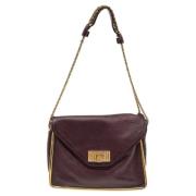 Chloé Pre-owned Pre-owned Laeder axelremsvskor Purple, Dam